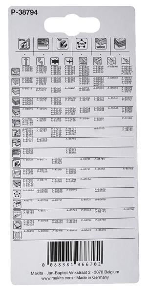 Makita P-38794 Stichsägeblatt D2 Granulat bestreut