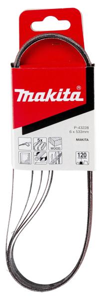 Makita P-43228 Schleifband 6x533 mm K120
