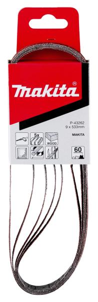 Makita P-43262 Schleifband 9x533 mm K60