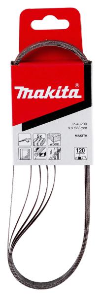Makita P-43290 Schleifband 9x533 mm K120